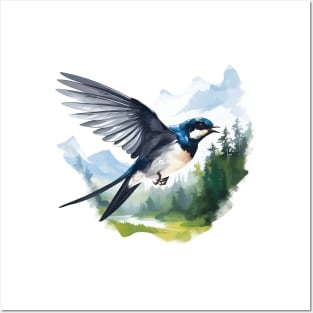Swallow Bird Posters and Art